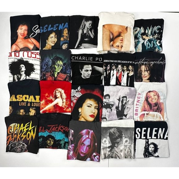 Vintage Style Music Pop Michael Jackson Selena Bieber Lot Of 20 Mix SZS Retro - Picture 1 of 16
